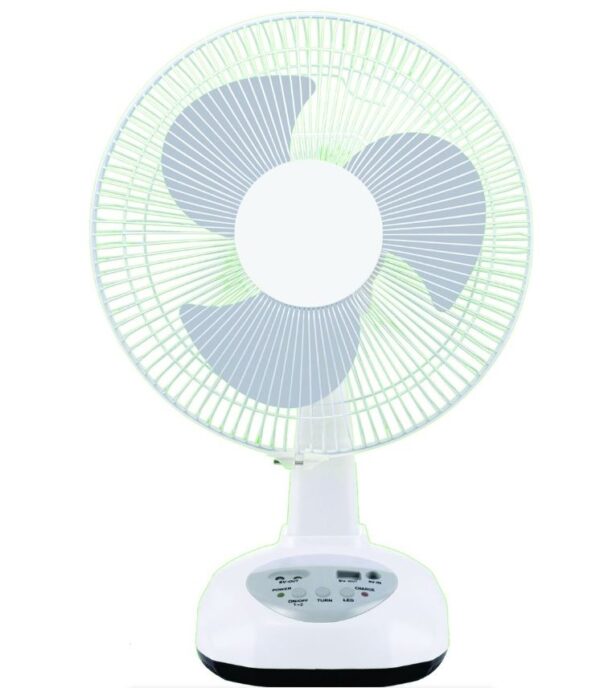 U/TEC Monsoon AC/DC 2 Speed Oscillating Fan with Built-in LED Light