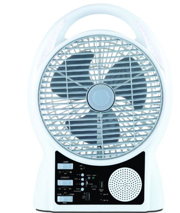 Ultratec Typhoon AC/DC Rechargeable Fan with BlueTooth