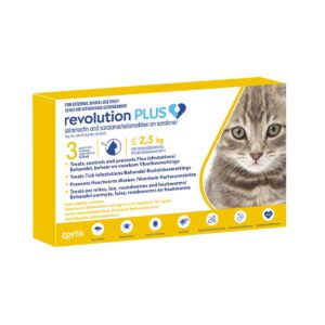Revolution plus 0.25ml x 3 tubes - less than 2.5kg