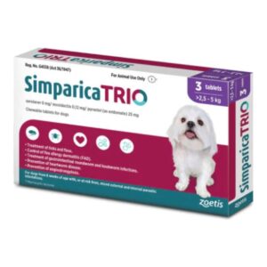 Simparica Trio - Purple x 3 2.6KG - 5KG