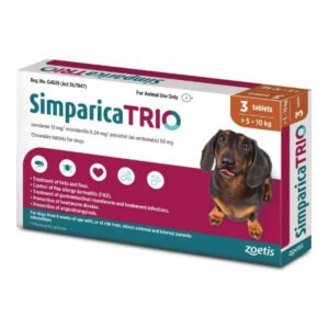 Simparica Trio - Caramel x 3 5.1KG - 10KG