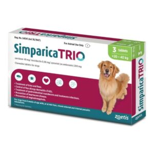 Simparica Trio - Green x 3 20.1KG - 40KG