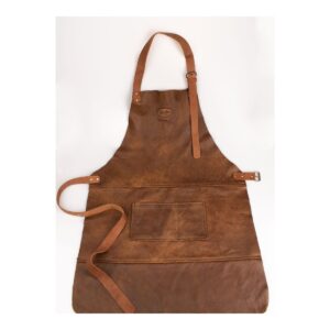 LEATHER APRONS - DARK BROWN