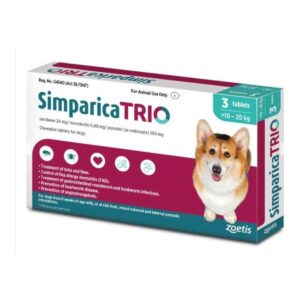 Simparica Trio - Blue x 3 - 10.1KG - 20KG