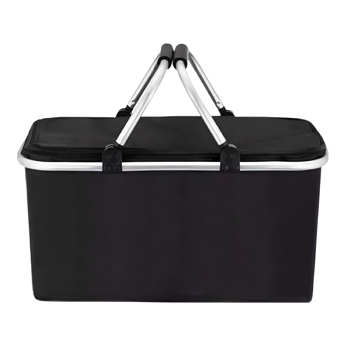 Bellade Picnic Basket Cooler Bag Food Carrier Bag - Plain Black