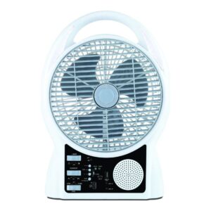 Ultratec Typhoon AC/DC Rechargeable Fan with BlueTooth